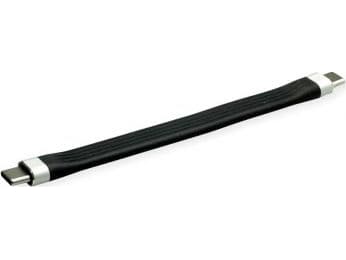 ROLINE 11.02.9054, 0,11 m, USB C, USB C, USB 3.2 Gen 2 (3.1 Gen 2), 10 Gbit/sek., Sort