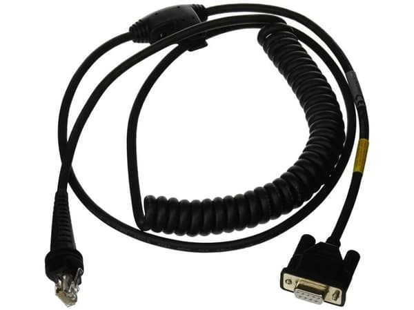 Honeywell - Seriell/strømforsynings-kabel - DB-9 (hunn) - 3 m - rullet sammen - svart - for Granit 1980; Hyperion 1300; Voyager 12XX, 14XX; Xenon 19X