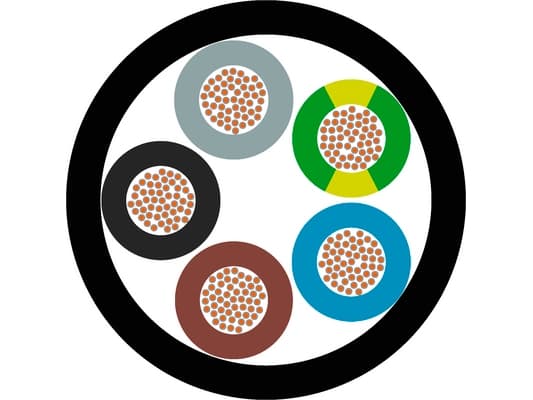 Lapp ÖLFLEX HEAT 125 MC 300/500 V, 100 m, Sort, 1,08 cm, 96 kg/km, 189 kg/km, 4000 V