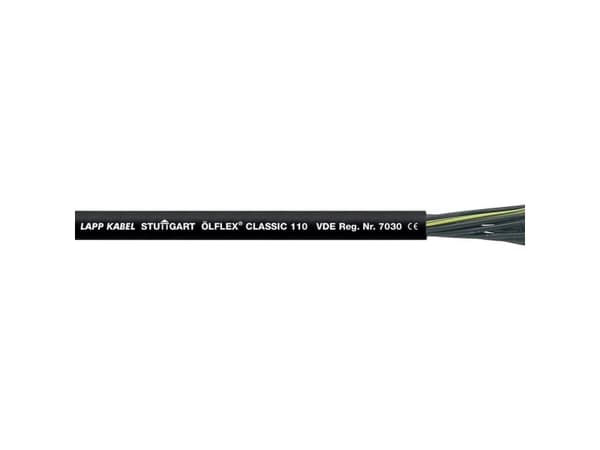 Lapp 1119880, 100 m, Sort, PVC, 8,1 mm, 72 kg/km, 128 kg/km