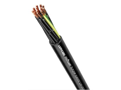 Lapp 1119880, 100 m, Sort, PVC, 8,1 mm, 72 kg/km, 128 kg/km