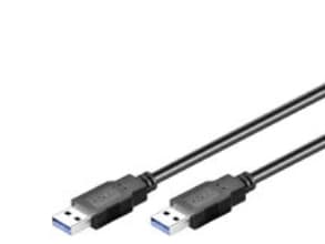 Goobay 95717, 1 m, USB A, USB A, USB 3.2 Gen 1 (3.1 Gen 1), Hane/Hane, Svart