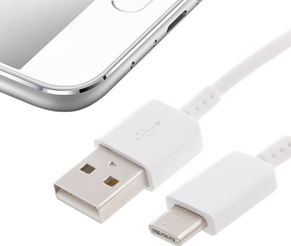 Samsung EP-DN930CWE - USB-kabel - USB (hane) till 24 pin USB-C (hane) - USB 2.0 - 2 A - 1 m - reversibel C-kontakt - för Galaxy Note7