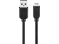 Miniatyrbild 3 av 3: Goobay 95735, 0,3 m, USB A, Micro-USB B, USB 2.0, Hane/Hane, Svart