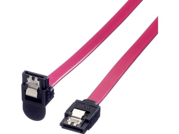 ROLINE 11.03.1565, 1 m, SATA III, SATA 7-pin, SATA 7-pin, Hankjønn/hankjønn, Sort, Rød, Rød