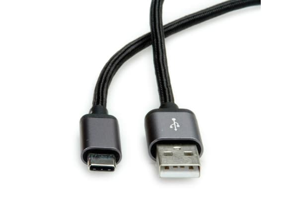 ROLINE 11029027, 0,8 m, USB A, USB C, USB 2.0, 480 Mbit/s, Lajittelu