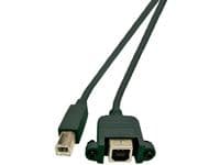 MicroConnect - USB forlængerkabel - USB Type B (hun) til USB (han) - USB 2.0 - 1.8 m - tommelskruer - USB-tyyppi B (hun) til USB (han) - USB 2.0 - 1.