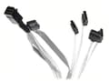 Miniatyrbilde 5 av 5: Microchip Adaptec - SAS intern kabel - med sidebånd - SAS 6Gbit/s - 4-spors - SATA (hunn) til 4 x Mini SAS HD (SFF-8643) (hann) - 80 cm - for TERRA M