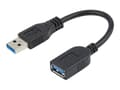 Pikkukuva 1 / 5: StarTech.com USB3EXT6INBK USB-kaapeli 0,152 m USB 3.2 Gen 1 (3.1 Gen 1) USB A Musta