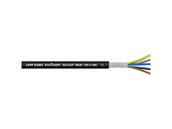 Lapp ÖLFLEX HEAT 125 C MC, 100 m, Sort, 125 kg/km, 200 kg/km, 4000 V, 1,5 mm²