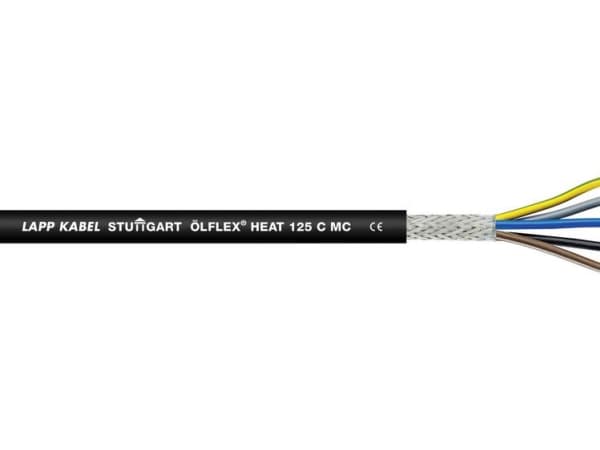 Lapp ÖLFLEX HEAT 125 C MC, 100 m, Sort, 125 kg/km, 200 kg/km, 4000 V, 1,5 mm²