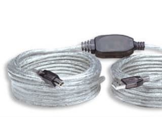 Manhattan 510424, 11 m, USB A, USB B, 2.0, 480 Mbit/s, Silver