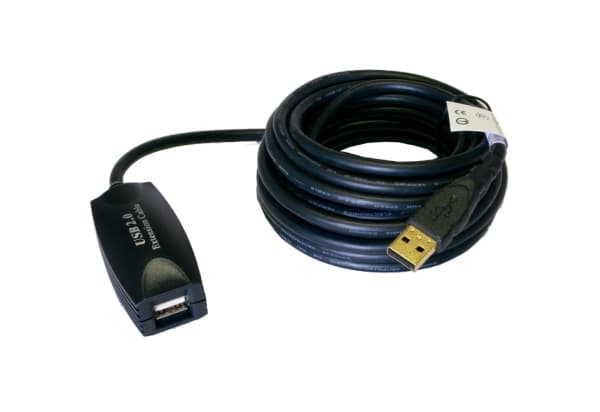 EXSYS USB 2.0 Extension cable 5m, 5 m, USB A, USB A, Hankjønn/hunkjønn, 0,48 Gbit/s, Sort