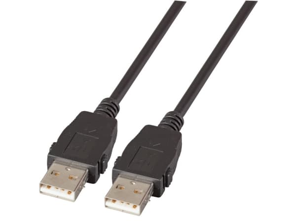 EFB Elektronik K5211SW.1, 1 m, USB A, USB A, USB 2.0, 0,48 Gbit/s, Svart