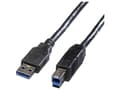 Miniatyrbild 3 av 5: ROLINE 11.02.8870, 1,8 m, USB A, USB B, USB 3.2 Gen 1 (3.1 Gen 1), Hane/Hane, Svart