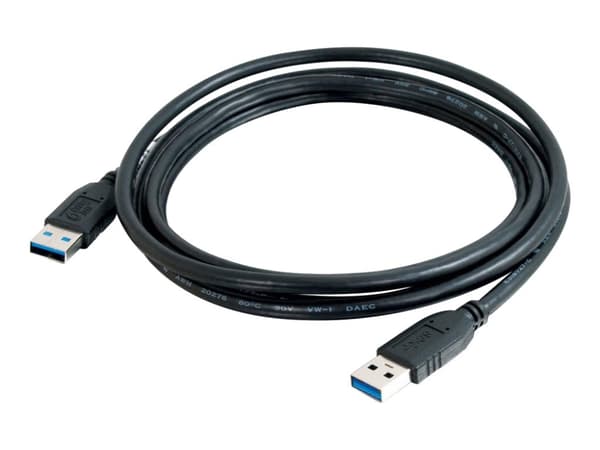 C2G - USB-kabel - USB-type A (hann) til USB-type A (hann) - USB 3.0 - 2 m - svart