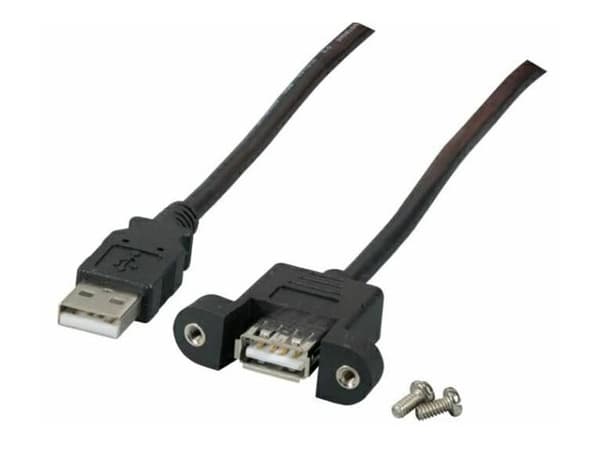 MicroConnect - USB forlængerkabel - USB (hun) til USB (han) - USB 2.0 - 50 cm - USB 2.0 - 50 cm