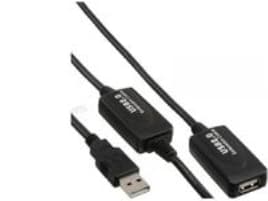 MicroConnect - USB-förlängningskabel - USB (hona) till USB (hane) - USB 2.0 - 20 m - aktiv