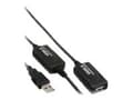 Miniatyrbild 2 av 5: MicroConnect - USB-förlängningskabel - USB (hona) till USB (hane) - USB 2.0 - 20 m - aktiv