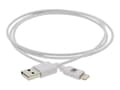 Pikkukuva 1 / 2: Kramer Electronics C-UA/LTN/WH-3, 0,9 m, Lightning, USB A, Valkoinen, Suora, Suora