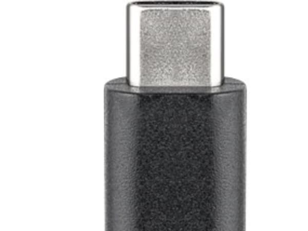 Goobay 67992, 0,2 m, Micro-USB B, USB C, USB 2.0, Hanstik/Hanstik, Sort