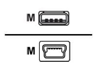 Cisco - USB-kabel - USB (hane) till mini-USB typ B (hane) - 1.83 m - för Cisco 1921, 1921 4-pair, 1921 ADSL2+, 1941; Catalyst 2960, 2960G, 2960S