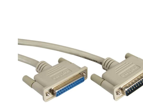ROLINE RS232 Cable, M - F 9 m, 9 mm, Grå