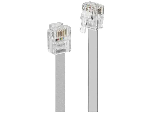 Lindy RJ-12 M/M 20.0m, 20 m, RJ-12, RJ-12, Grå, Hankoppling, Hankoppling