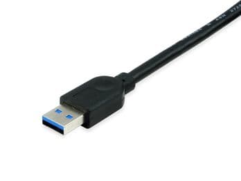 Equip 133347, 10 m, USB A, USB A, USB 3.2 Gen 1 (3.1 Gen 1), 5000 Mbit/s, Sortera