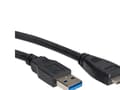 Miniatyrbild 3 av 5: ROLINE 11.02.8876, 0,15 m, USB A, Micro-USB B, USB 3.2 Gen 1 (3.1 Gen 1), Svart