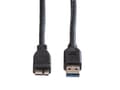 Miniatyrbild 4 av 5: ROLINE 11.02.8876, 0,15 m, USB A, Micro-USB B, USB 3.2 Gen 1 (3.1 Gen 1), Svart