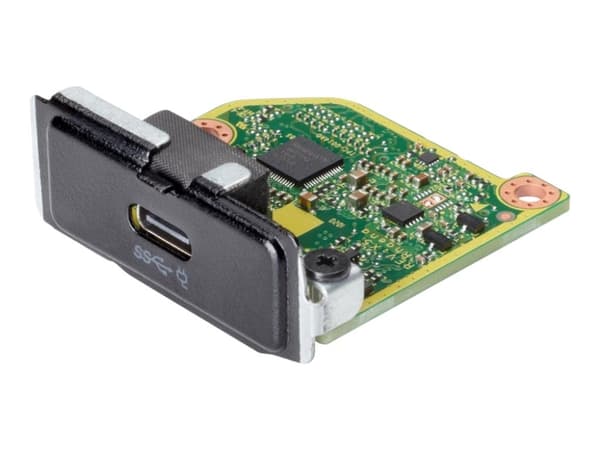 HP Flex IO V2 Card - USB-C 3.1 Gen2-portgrensesnittskort med 100 W PD - for EliteDesk 800 G6 (mini desktop, 35W or 65W), 805 G6 (mini desktop); ProDe Sort