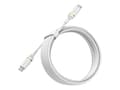 Miniatyrbilde 2 av 2: OtterBox Standard - USB-kabel - 24 pin USB-C (hann) til 24 pin USB-C (hann) - USB 2.0 - 3 A - 3 m - Power Delivery-støtte - skystøvhvit