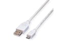 Miniatyrbild 4 av 5: Value USB 2.0 Cable, A - Micro B, M/M 3.0m, Vit, 3 mm