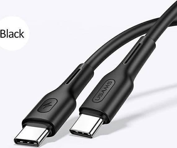 Kabel USB Usams USB-A - USB-C 1.2 m Czarny (112230)