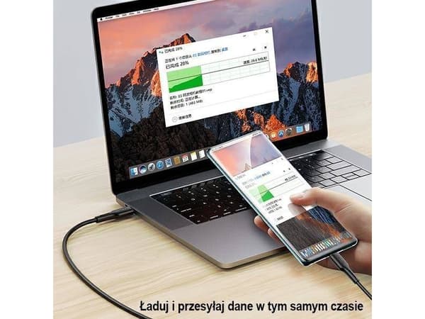 Kabel USB Usams USB-A - USB-C 1.2 m Czarny (112230)