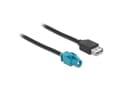 Miniatyrbild 5 av 5: Delock - Datakabel - HSD Z hona till USB hona - 1 m