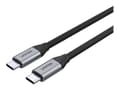 Miniatyrbilde 1 av 5: Unitek - USB-kabel - 24 pin USB-C (hann) til 24 pin USB-C (hann) - USB 3.1 Gen 2 / Thunderbolt 3 - 20 V - 5 A - 1 m - USB Power Delivery (100 W), 4K-