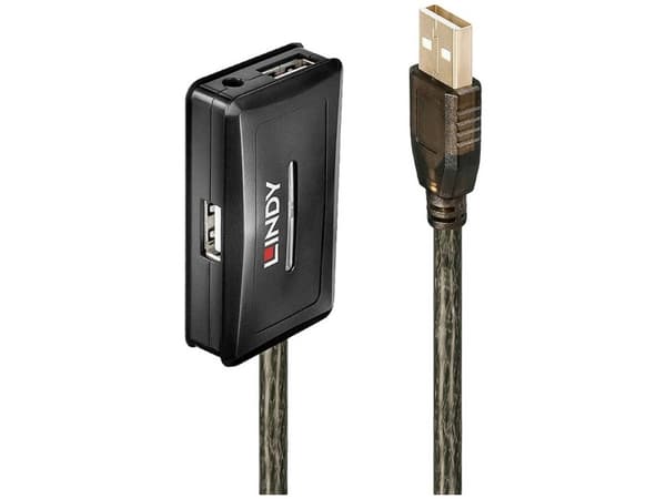 Lindy 42635, USB 2.0, USB 2.0, 480 Mbit/s, Grå, 28/24, 10 m
