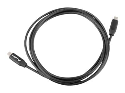 Lanberg - USB-kabel - 24 pin USB-C (hann) til 24 pin USB-C (hann) - USB 2.0 - 20 V - 3 A - 1 m - USB Power Delivery (60W) - svart