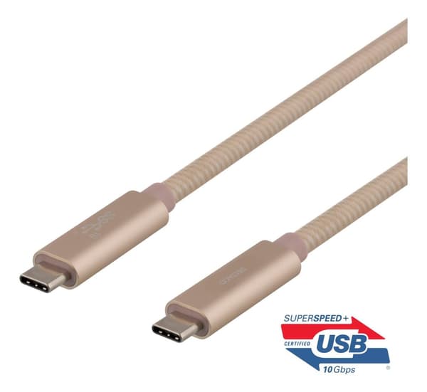 USBC SuperSpeed cable 0.5m braided USB3.1 Gen2 10Gbps 100W