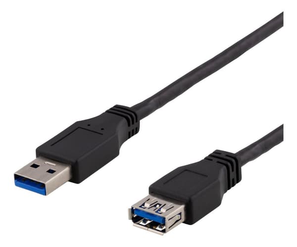 USB 3.1 Gen1 Extension cable 1m USBA male>USBA female black