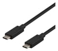 Miniatyrbilde 1 av 2: USB-C cable, 1m, USB 3.1 Gen 2, 10 Gbps, 60W, black