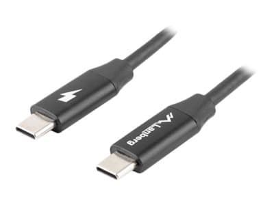 Lanberg CA-CMCM-40CU-0005-BK, 0,5 m, USB C, USB C, USB 2.0, 480 Mbit/s, Musta