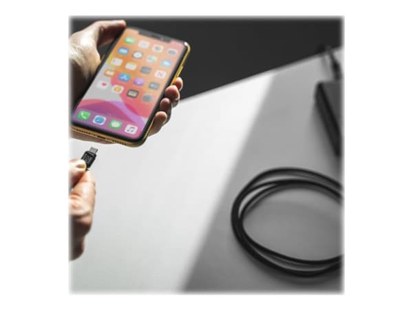 Green Cell - Lightning-kabel - Lightning hane till USB hane - 30 cm - dubbelt skärmad - svart