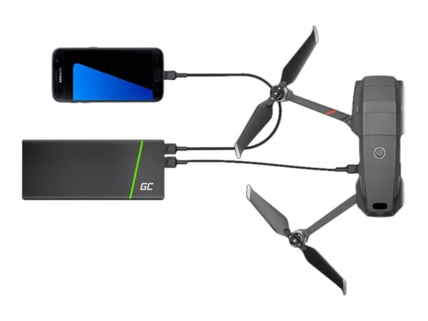 Green Cell GC PowerStream - USB-kabel - USB (hane) till mikro-USB typ B (hane) - 30 cm - svart