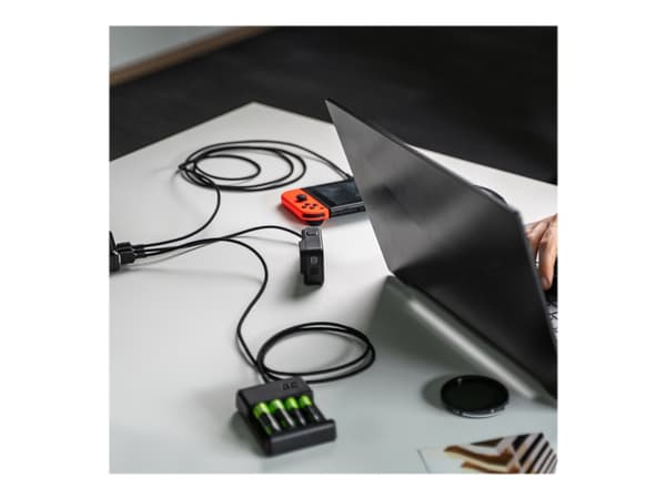 Green Cell GC Ray - USB-kabeluppsättning - svart