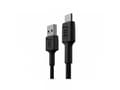 Miniatyrbild 4 av 4: Green Cell GC PowerStream - USB-kabel - USB (hane) till 24 pin USB-C (hane) - USB 3.1 - 30 cm - up to 480 Mbps, Fast Charging up to 18 Watt - svart