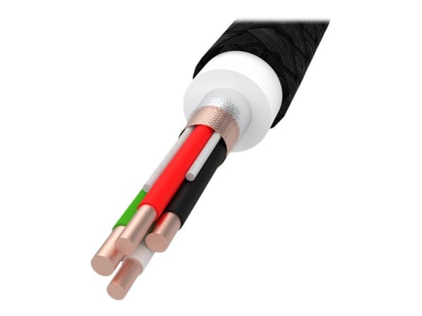 Green Cell PowerStream - USB-kabel - 24 pin USB-C (hann) til USB (hann) - 2.4 A - 1.2 m - svart