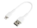 Pikkukuva 1 / 5: StarTech.com RUSBLTMM15CMW, Valkoinen, USB A, Lightning, 0,15 m, Uros, Uros
